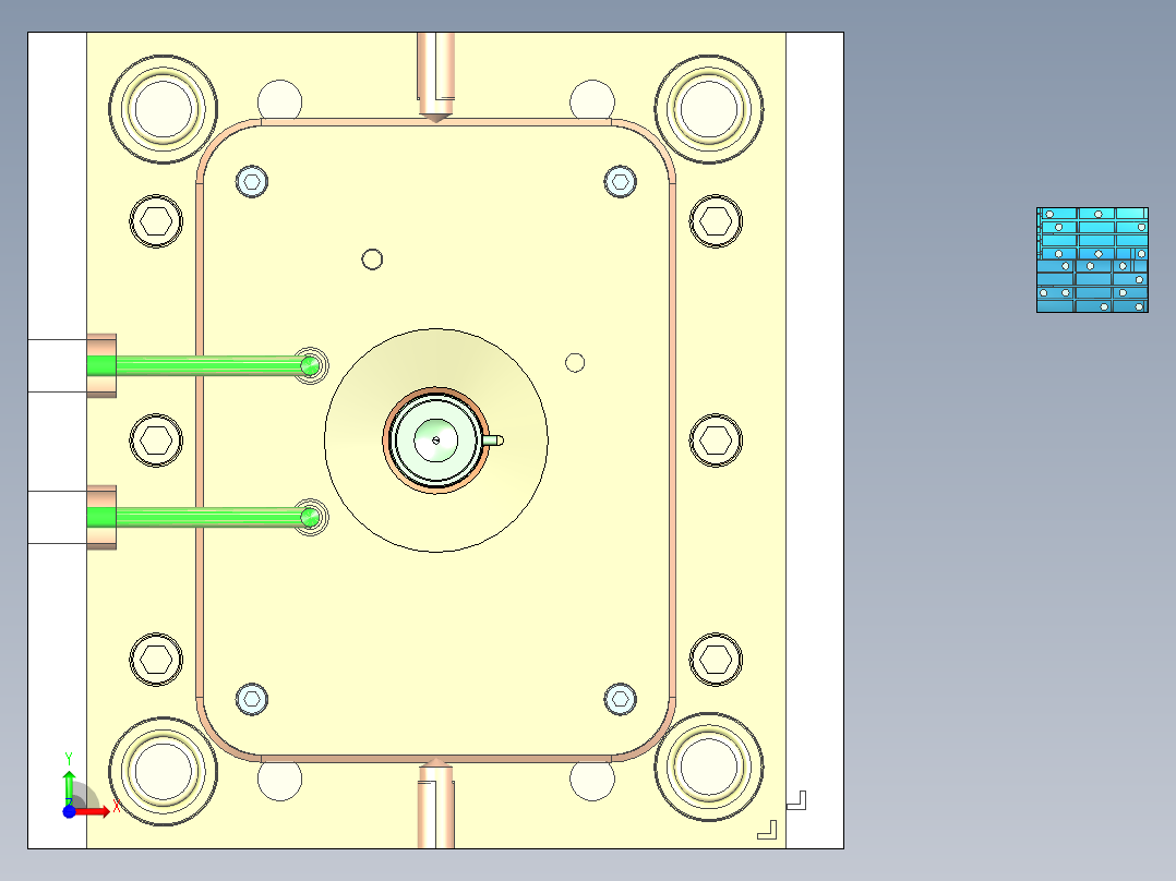 测温仪模具图前视图