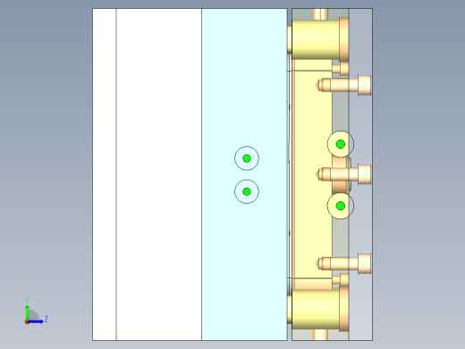测温仪模具图左视缩略图