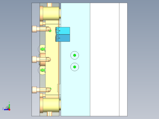 测温仪模具图右视缩略图