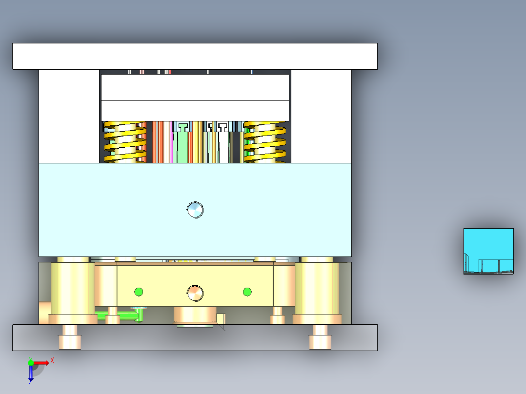 测温仪模具图俯视图