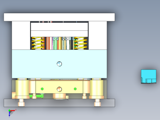 测温仪模具图俯视缩略图
