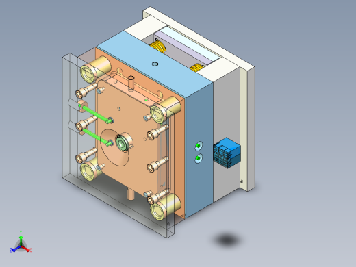 测温仪模具图正等轴测缩略图