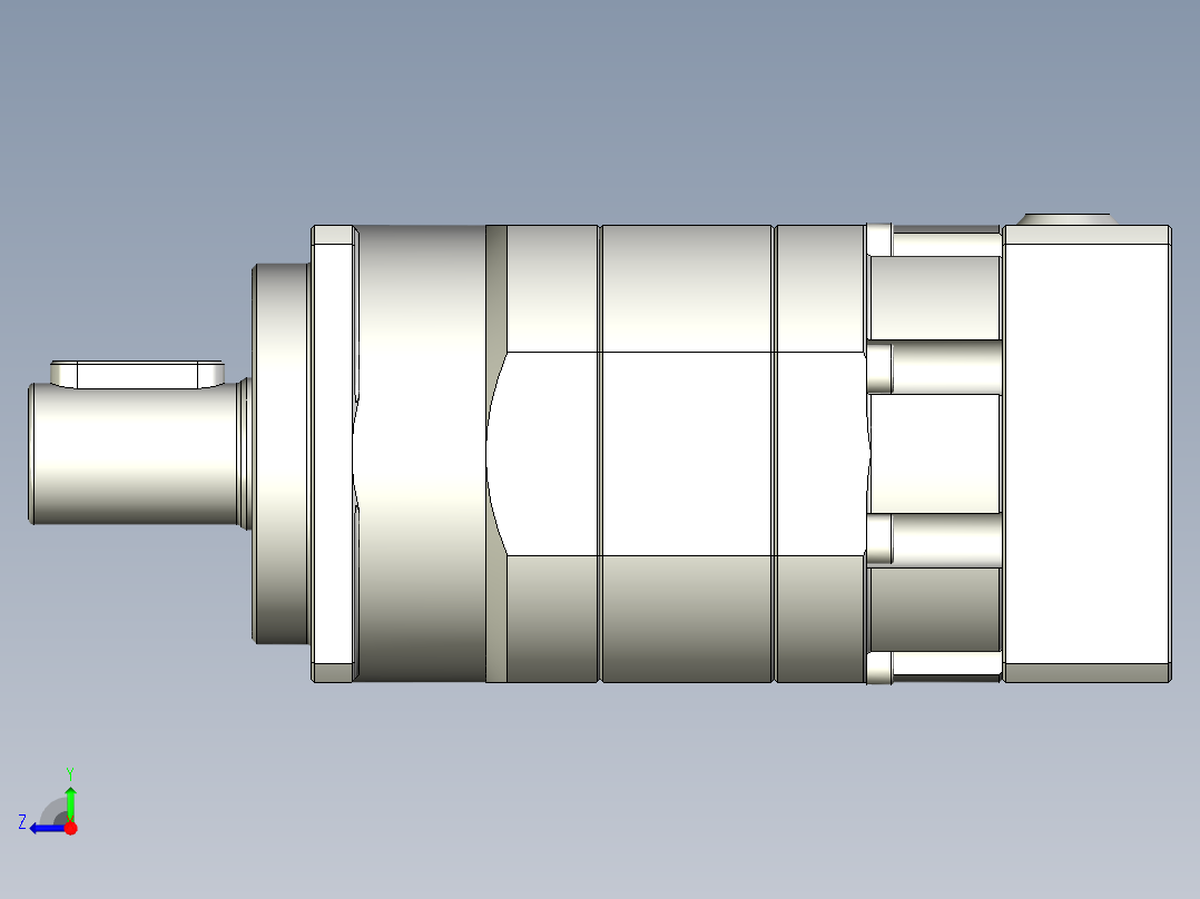 多摩川行星减速机TB-042-L2-8(30 46 M4 13)右视图