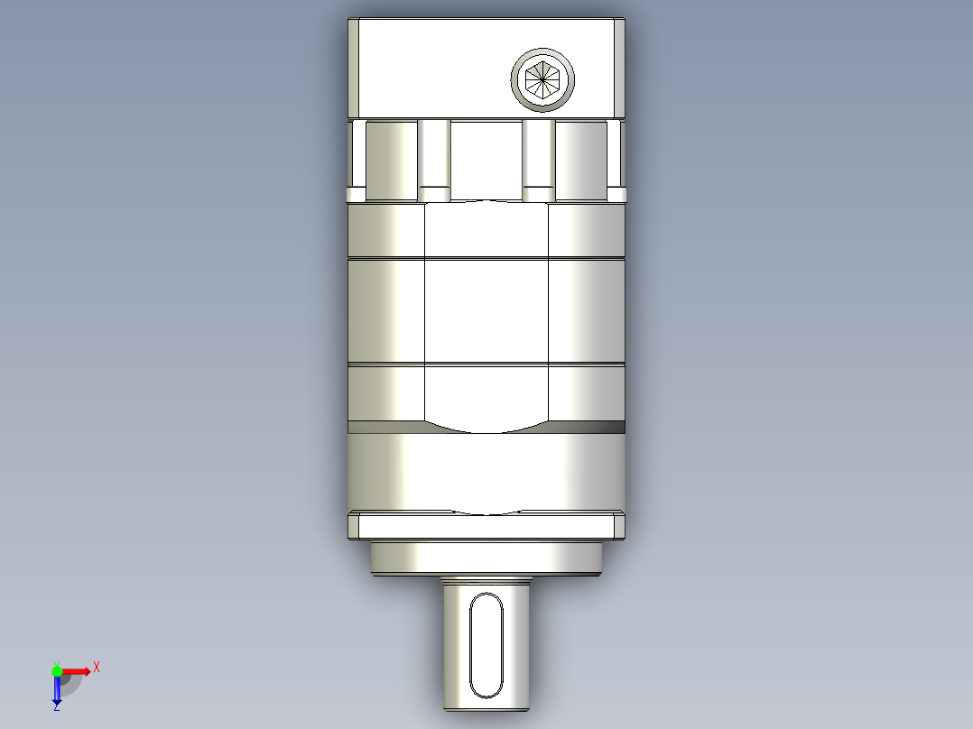 多摩川行星减速机TB-042-L2-8(30 46 M4 13)俯视图