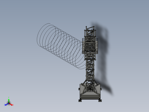 塔式起重机基座部分3D数模图纸 STEP IGS格式