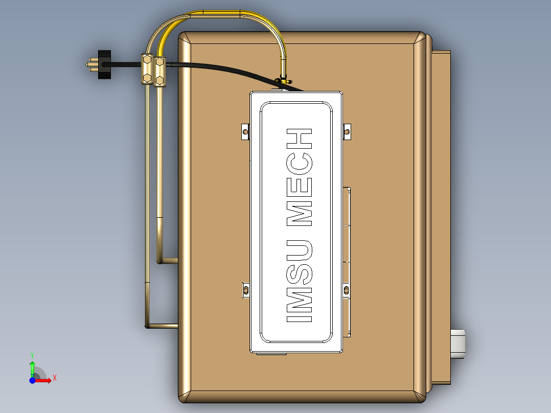 冷藏器风冷设备前视图