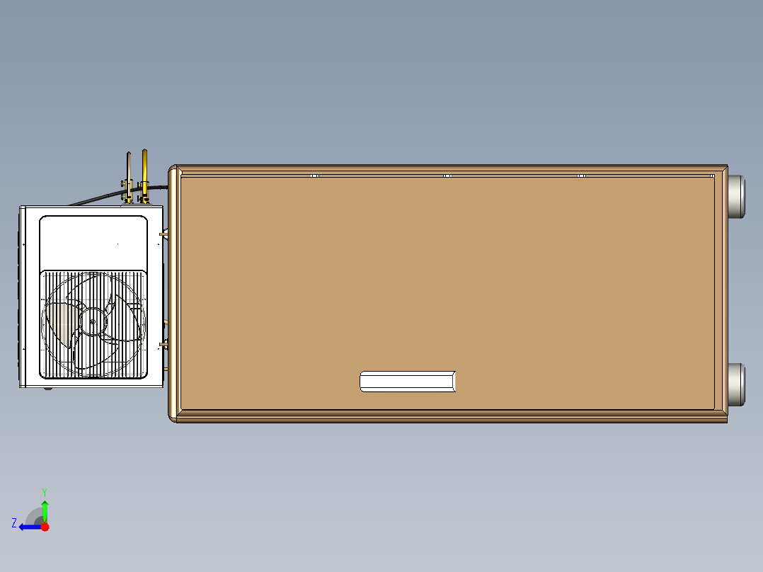 冷藏器风冷设备右视图