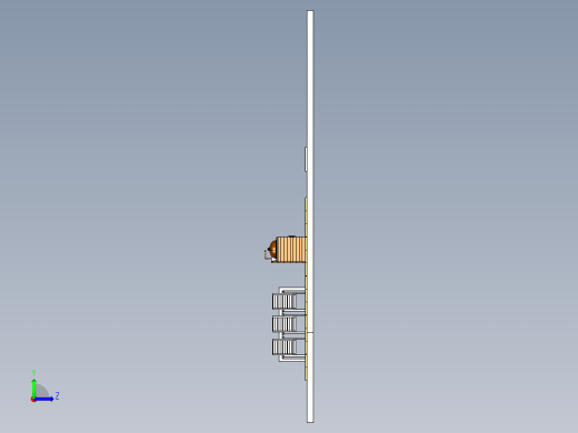 带韦伯的冰箱和水槽的室外厨房左视缩略图