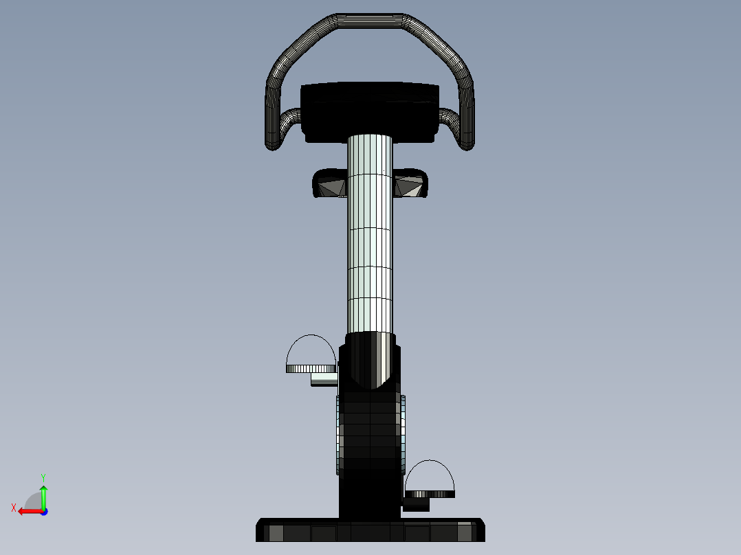 动感单车后视图