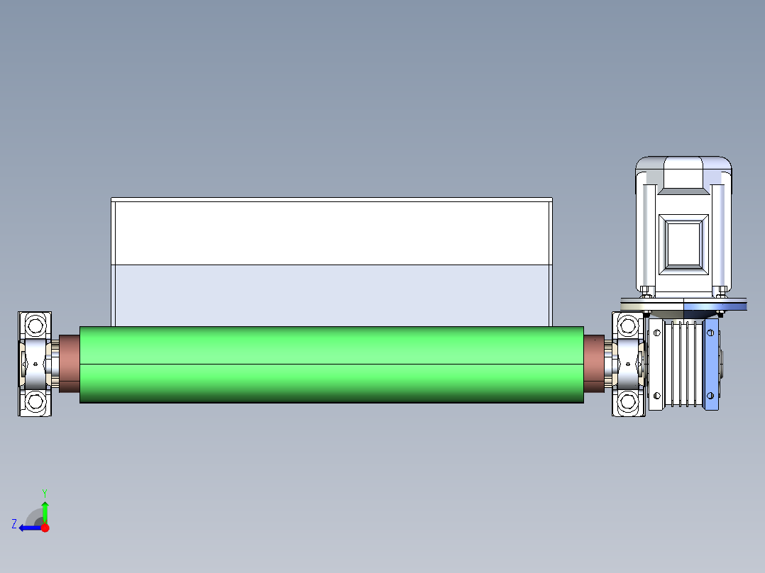 粉煤灰制砖厂搅拌厂右视图