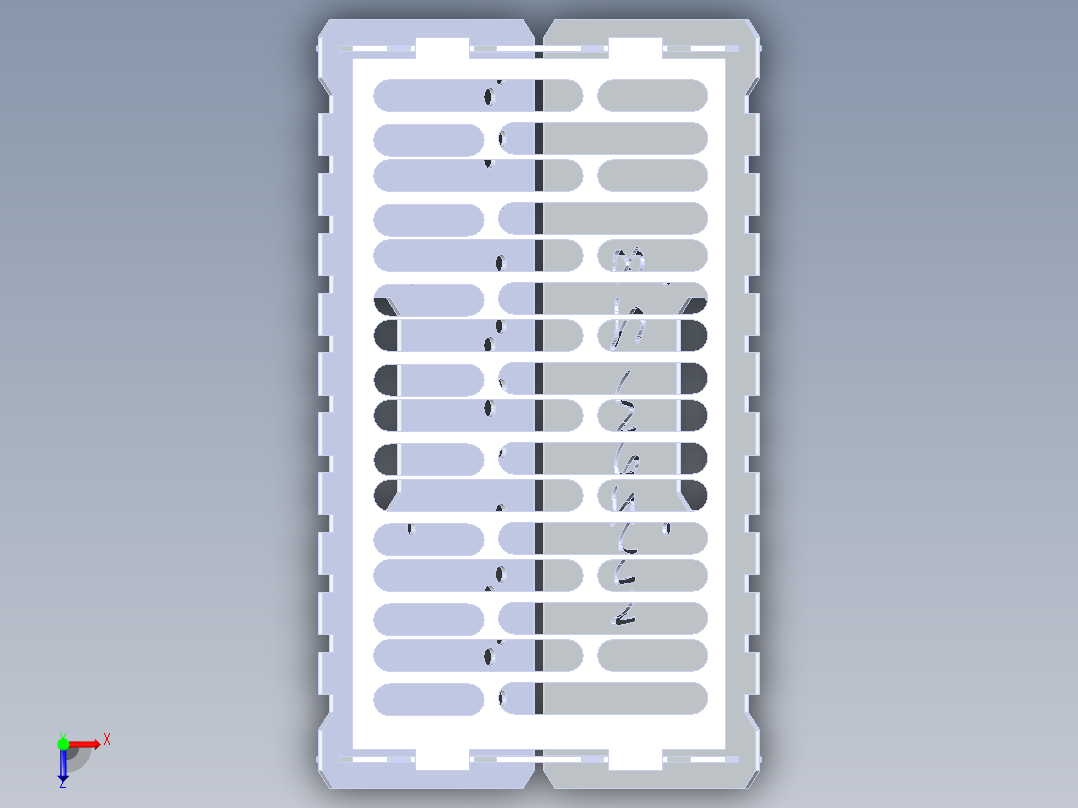 钣金便携式烧烤架俯视图