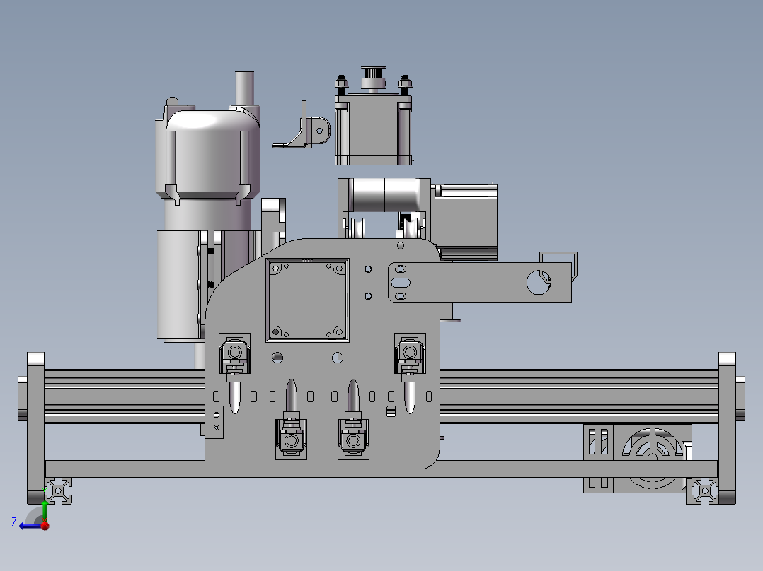 CNC数控打印机右视图