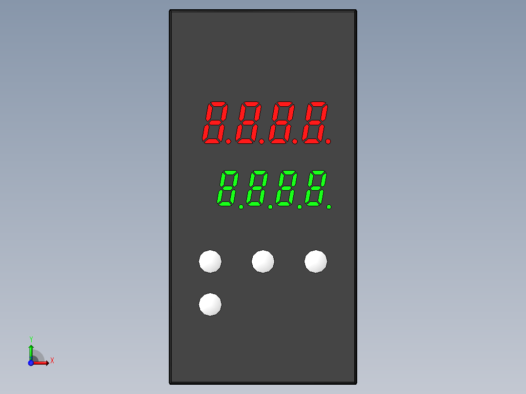 电器控制盒前视图