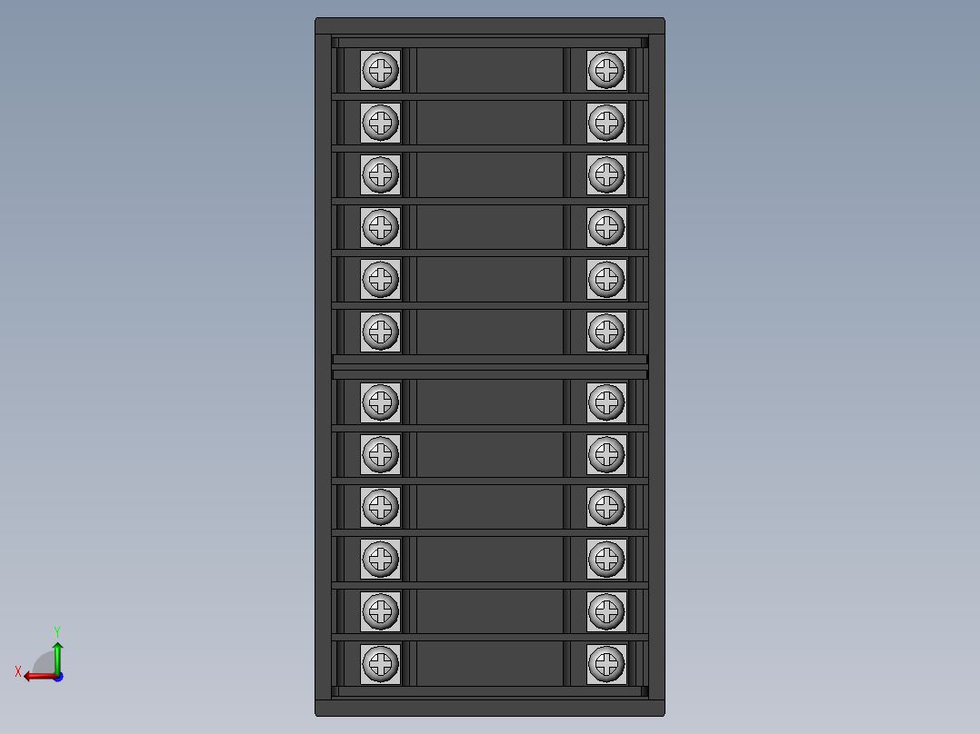 电器控制盒后视图