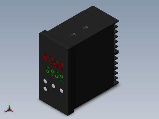 电器控制盒正等轴测缩略图