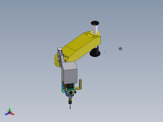 攻丝机折叠臂正等轴测缩略图