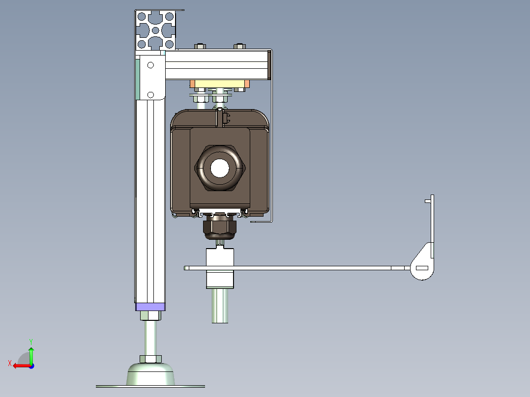 长距离感应光栅尺模组设计后视图