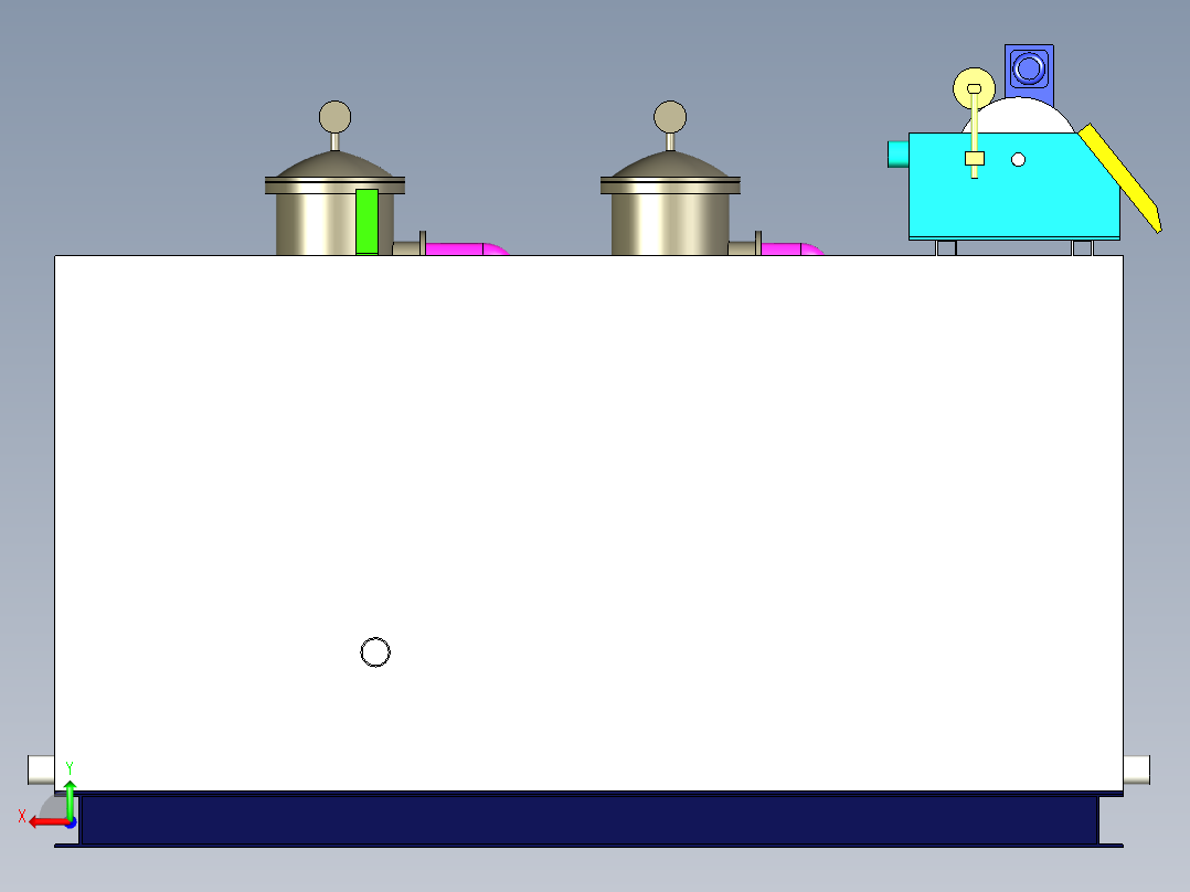 微滤污水处理系统后视图
