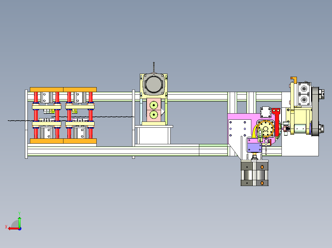 螺旋卷绕机（UG设计）后视图