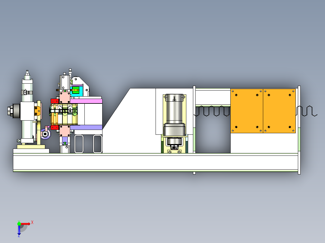 螺旋卷绕机（UG设计）俯视图