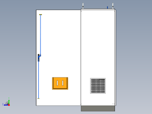 三柜组装万能断路器630A正装刀开关风机plc控制柜 55361右视缩略图
