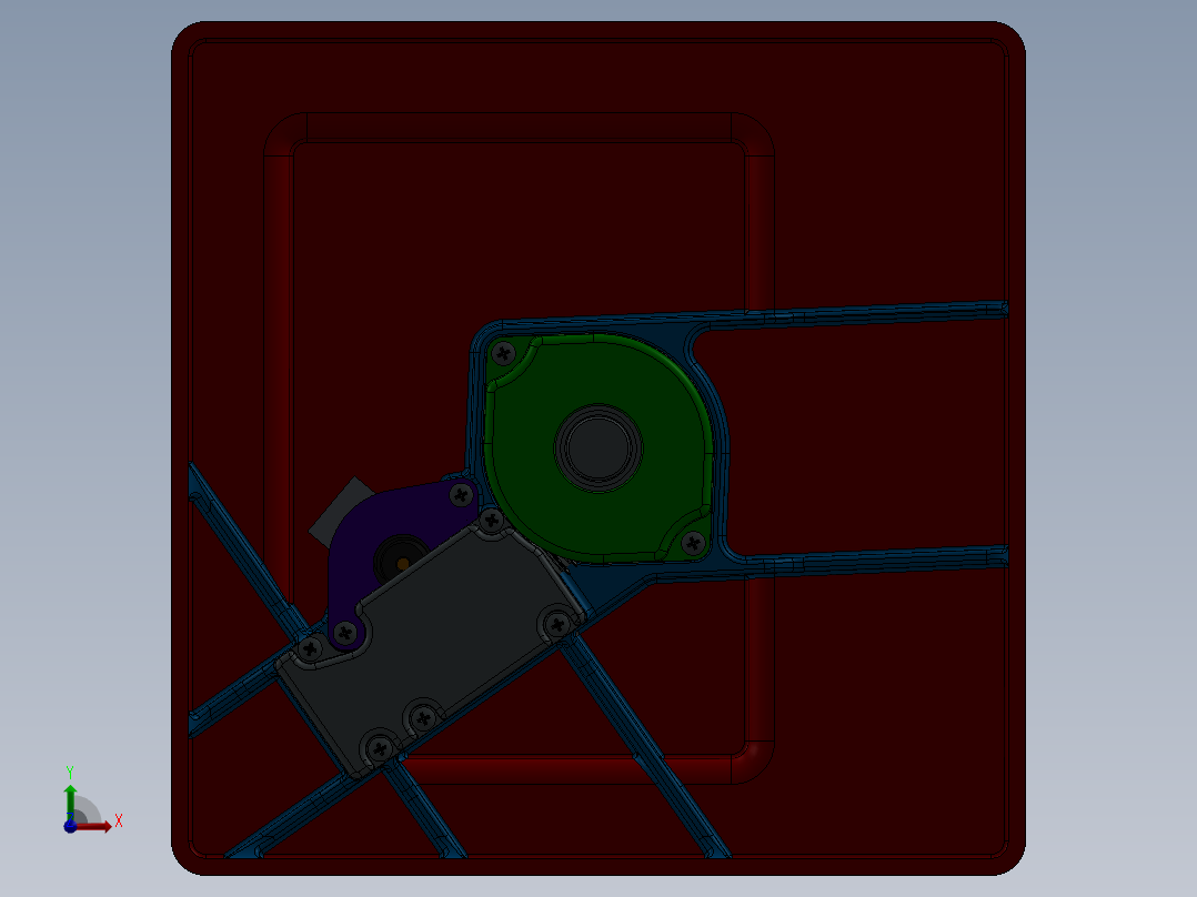 蜗轮蜗杆(10)前视图