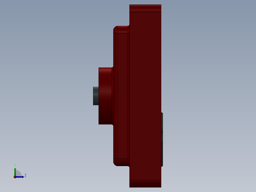 蜗轮蜗杆(10)左视图