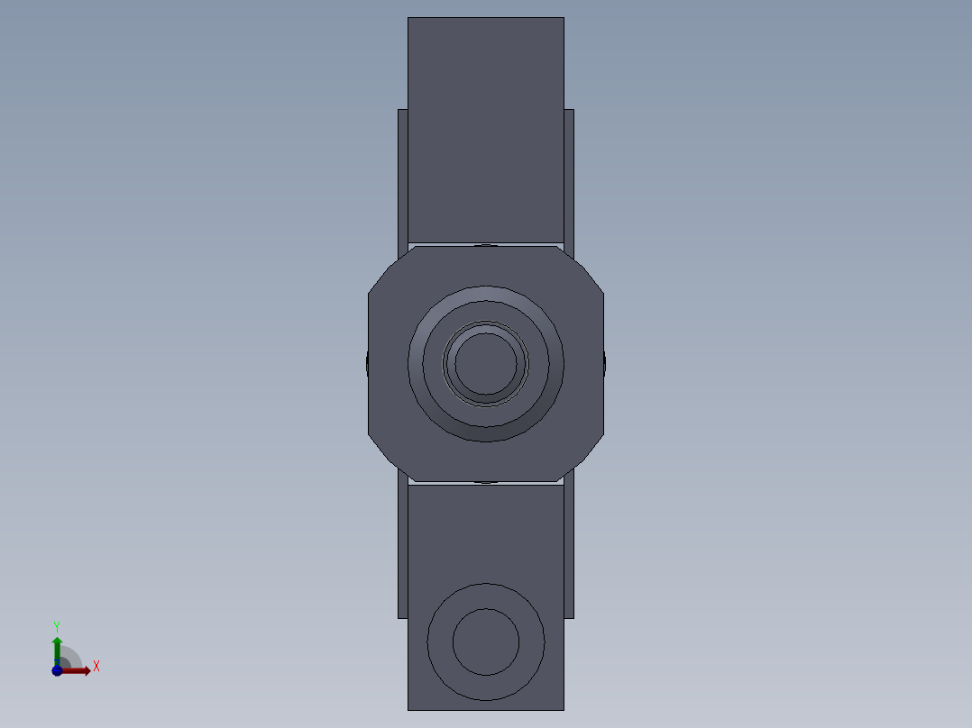 气缸CDJ2B10_75_C73L前视图