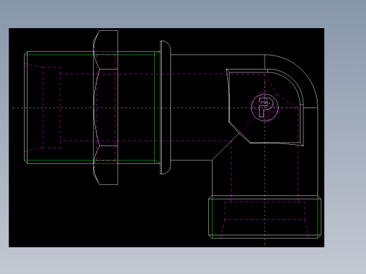 PARKER管接头EO Bulkhead elbow WSV30SOMD71(16)_back