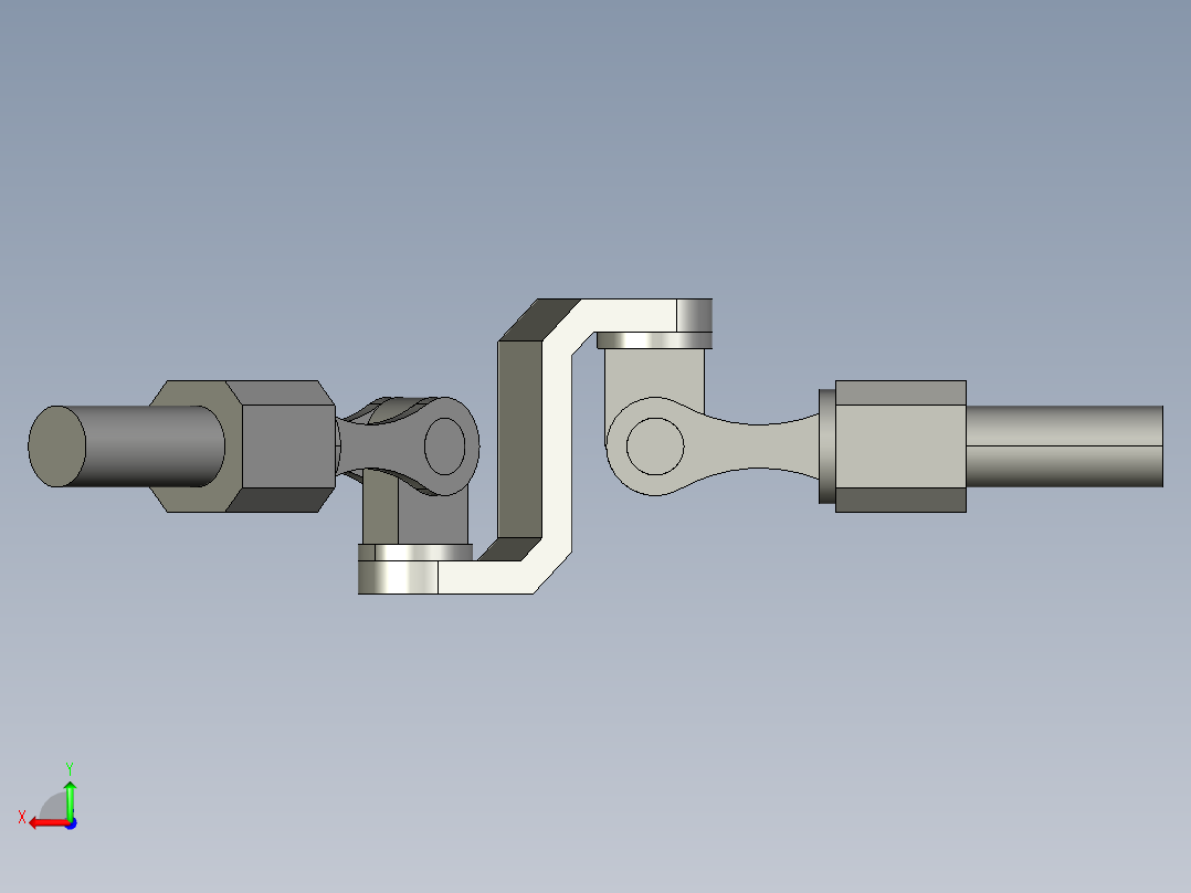 Angular Transmitor角度变换传动机构3D图纸 f3d sat格式后视图