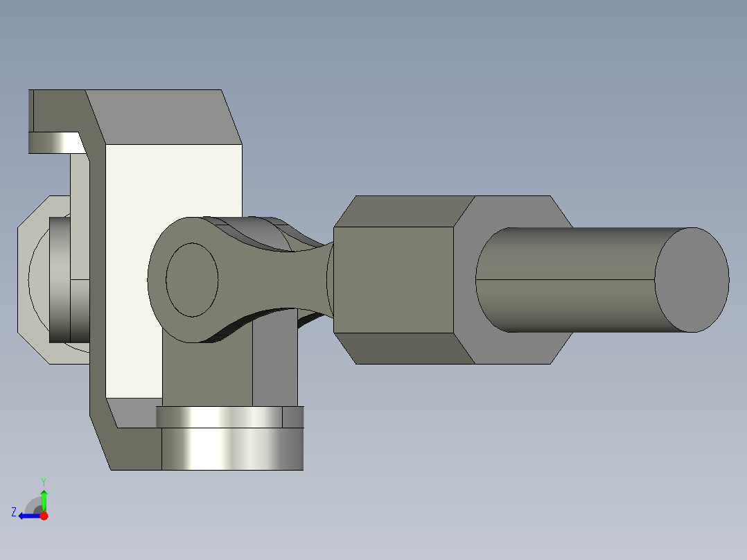 Angular Transmitor角度变换传动机构3D图纸 f3d sat格式右视图