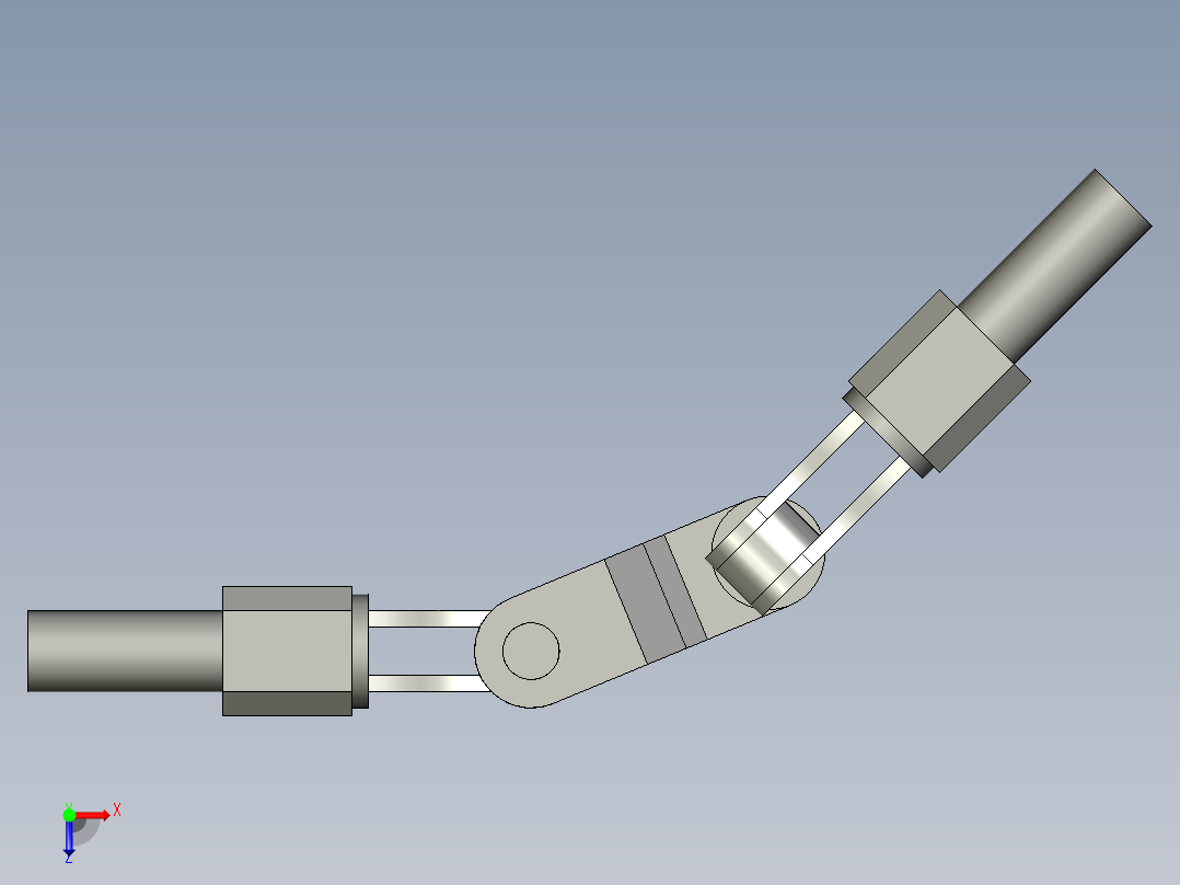 Angular Transmitor角度变换传动机构3D图纸 f3d sat格式俯视图