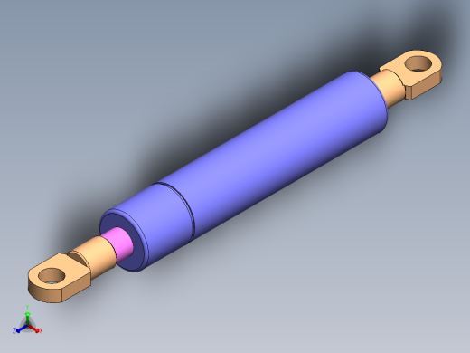 I400气弹簧正等轴测缩略图