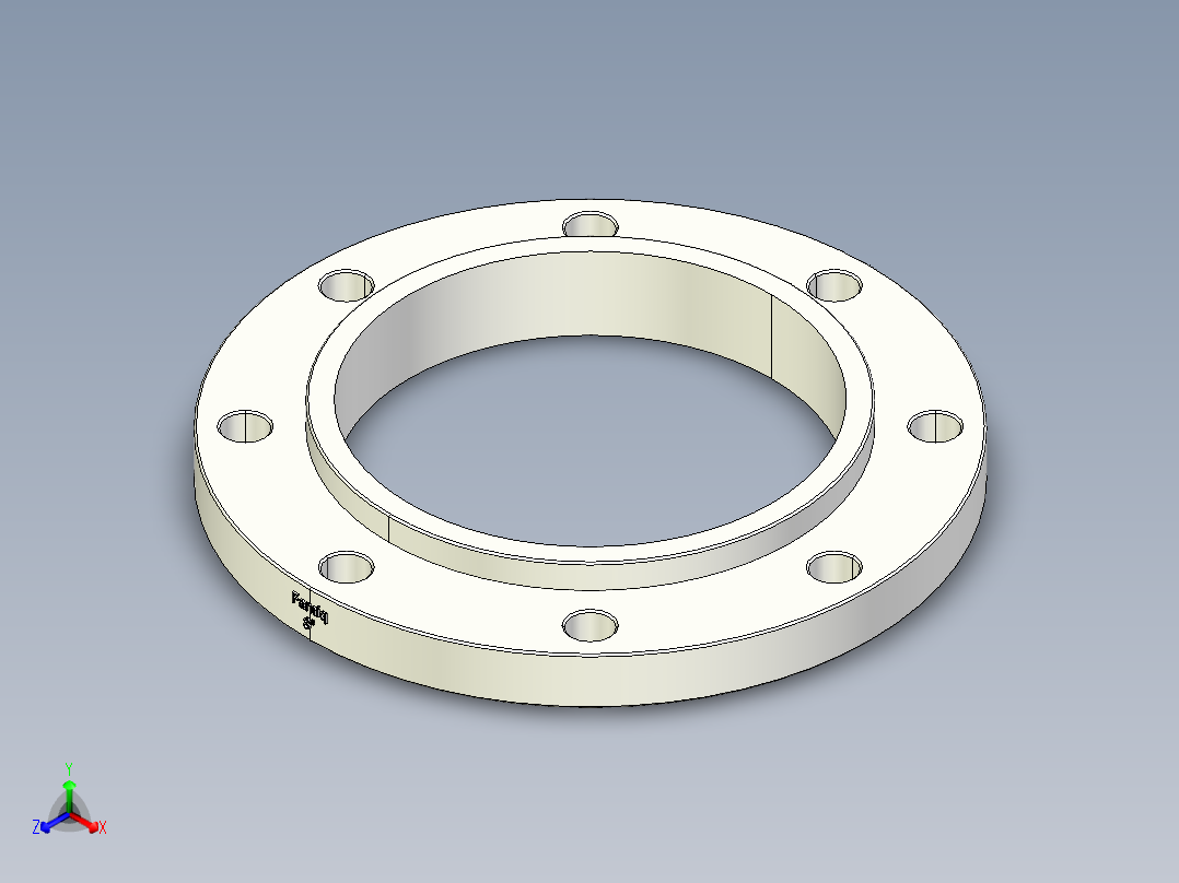 法兰ASTM B 16.5主视图