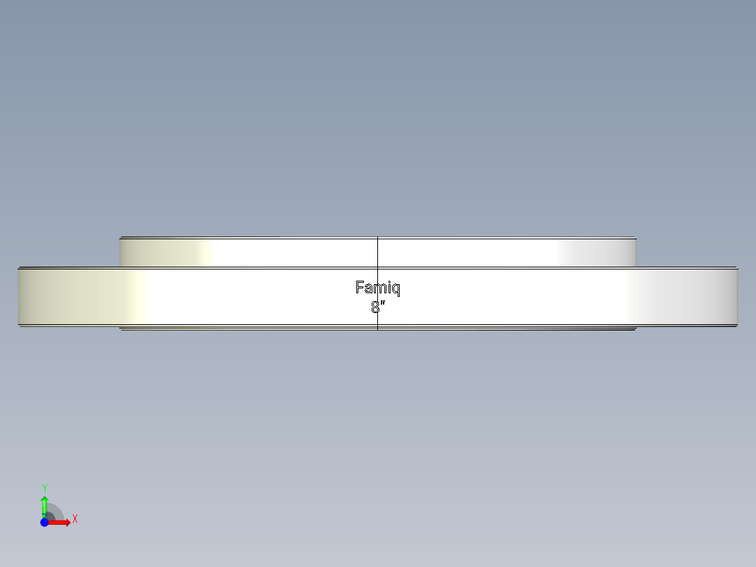 法兰ASTM B 16.5前视图