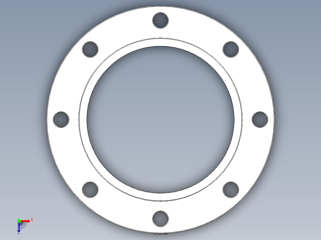 法兰ASTM B 16.5俯视图