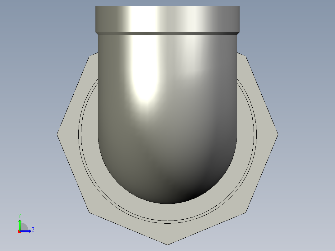 螺纹管活接-90°等径内丝弯头 DN40左视图