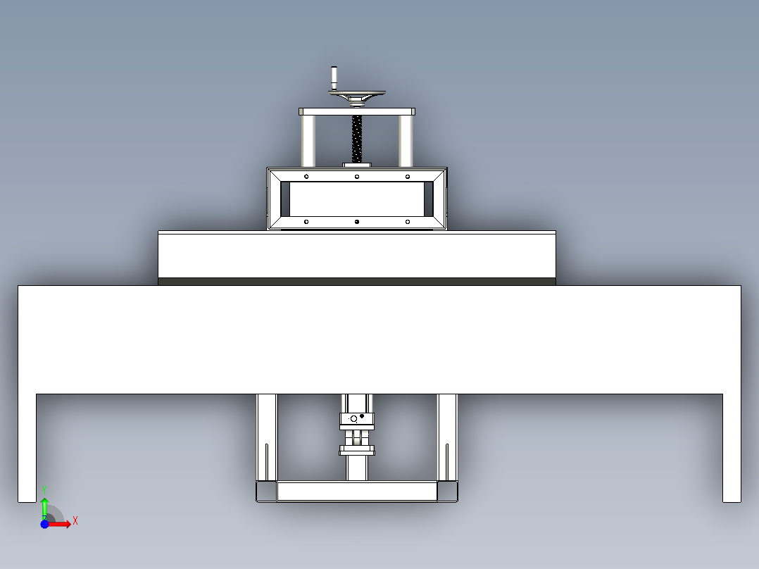 翻转式灯箱前视图