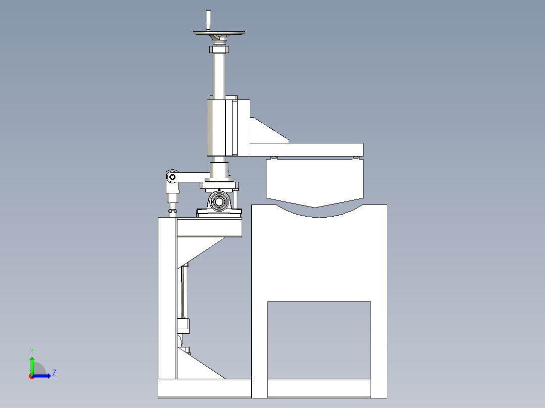 翻转式灯箱左视图