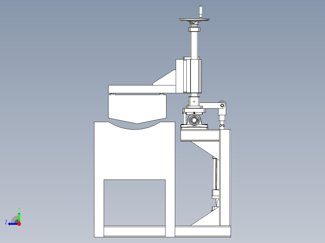 翻转式灯箱右视图