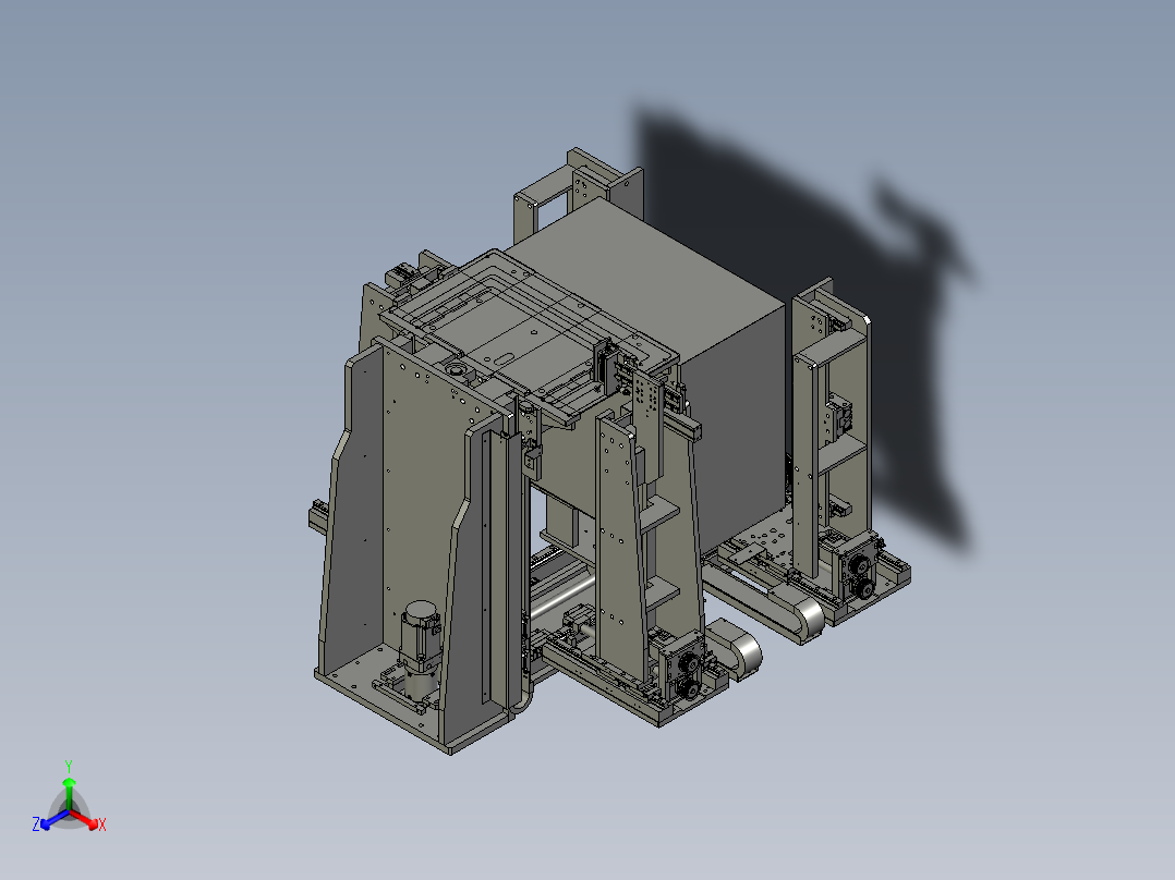上料x正等轴测图