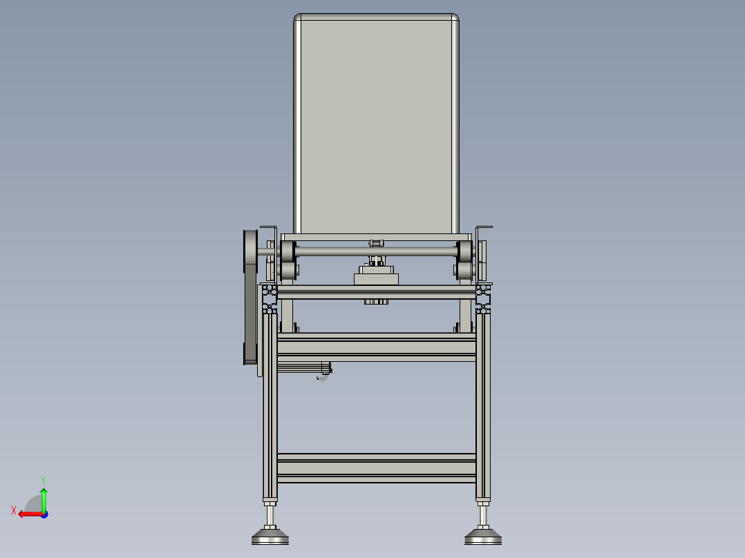 流水线模组后视图