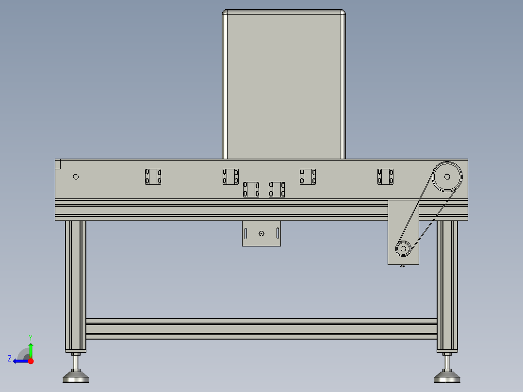 流水线模组右视图