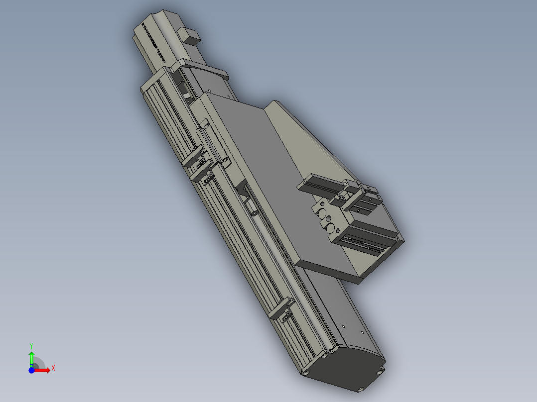 透明袋拉料前视图