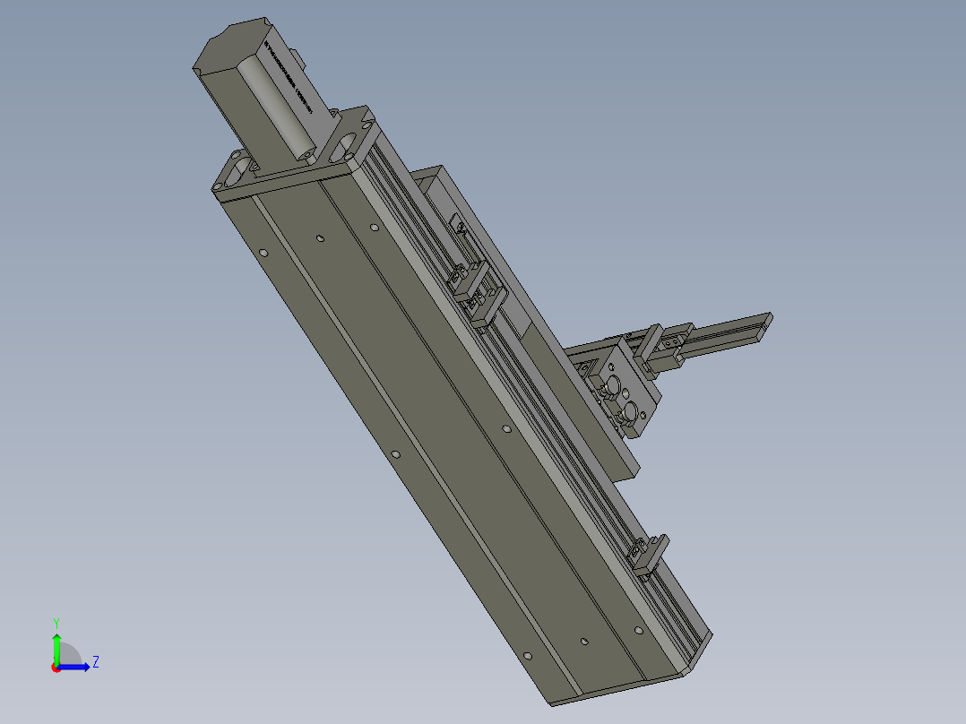 透明袋拉料左视图