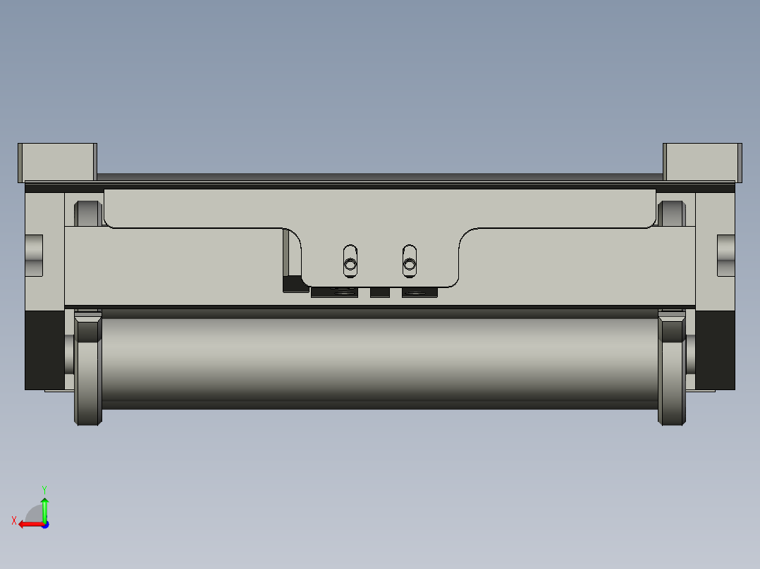 半自动标签贴标生产线设计-剥标组件-V1后视图
