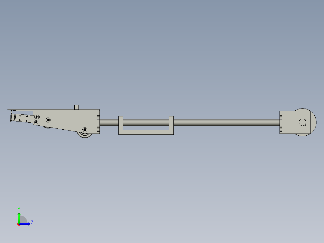 半自动标签贴标生产线设计-剥标组件-V1左视图