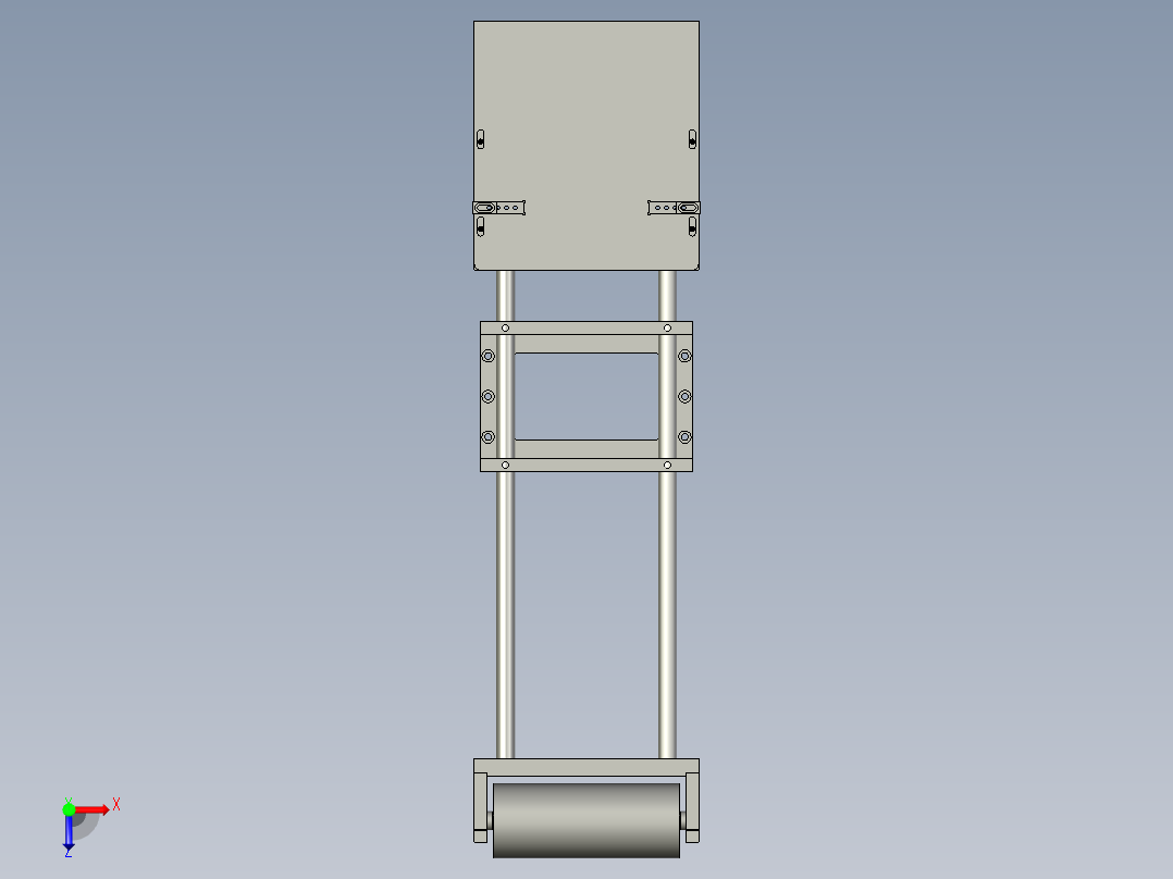 半自动标签贴标生产线设计-剥标组件-V1俯视图