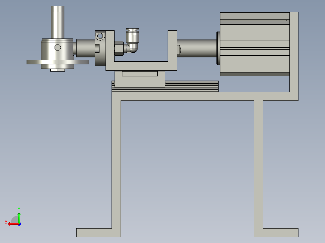CCD气密检测机构后视图