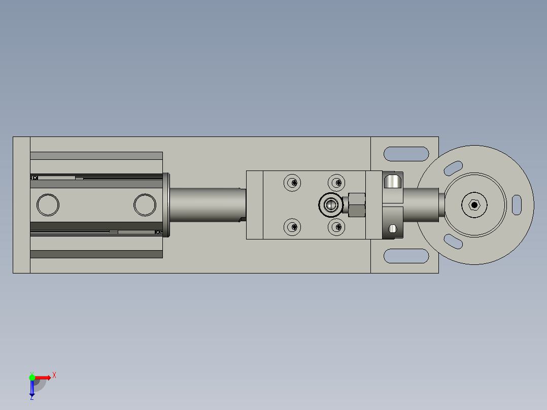 CCD气密检测机构俯视图